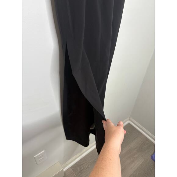 NWT JW Pei Ayliua Black Rhinestone Maxi Dress - Picture 12 of 14